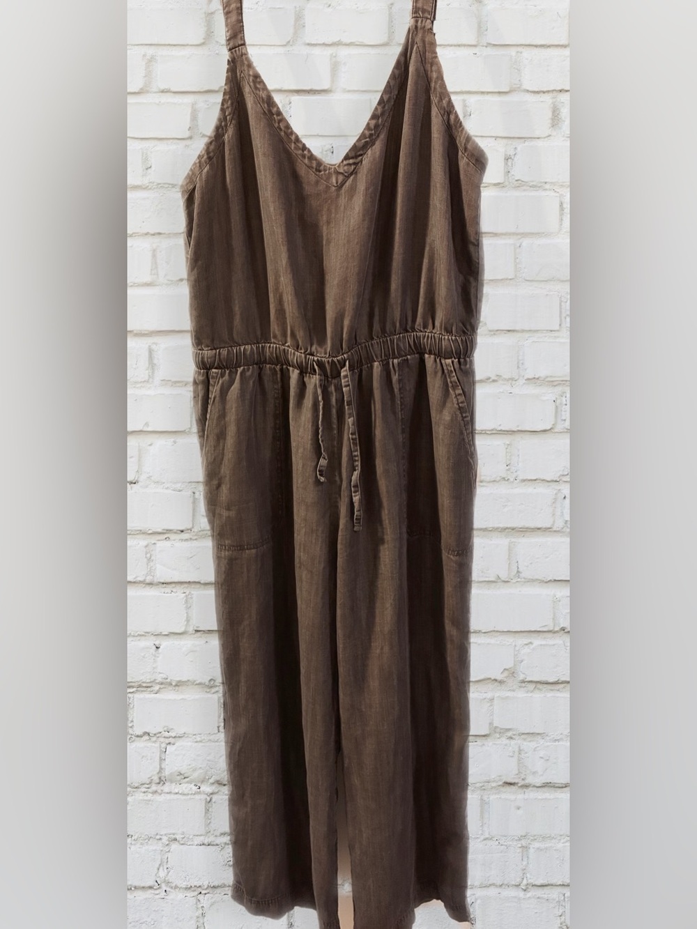 Splendid Charcoal Grey Sleeveless Jumpsuit Size L